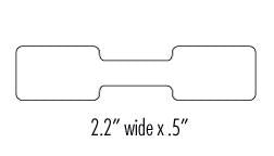 Jewelry Tags - Direct Thermal, Full Adhesive (#588)