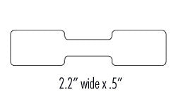 Jewelry Tags - Thermal Transfer (Ribbon), Full Adhesive (#775)
