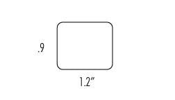 Square Tags, Thermal Transfer, Full Adhesive (#782)